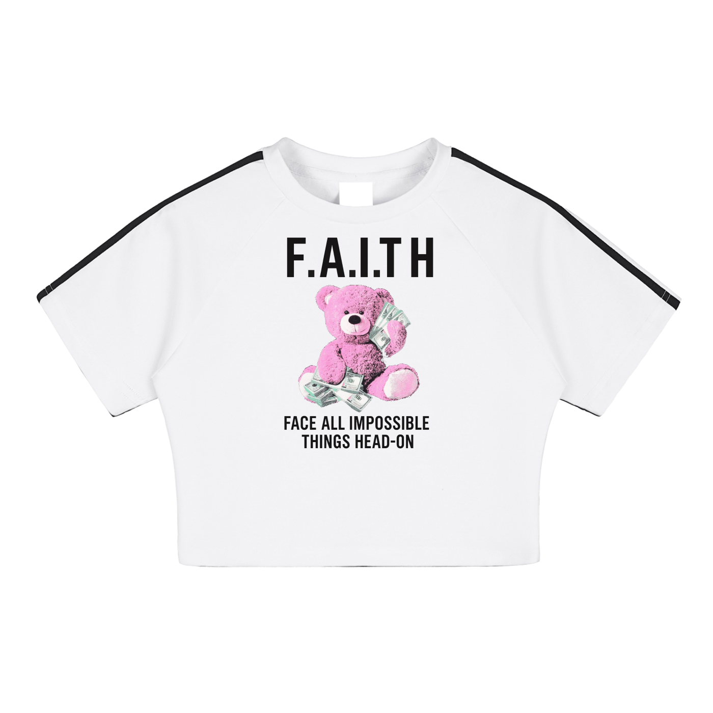 F.A.I.T.H Taped Crop Top