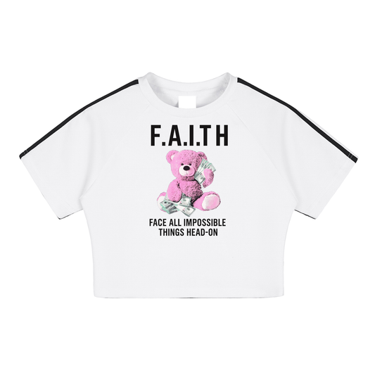 F.A.I.T.H Taped Crop Top