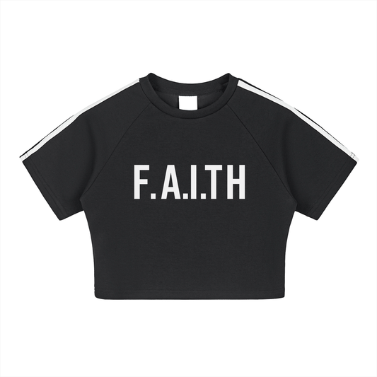 F.A.I.T.H Taped Crop Top